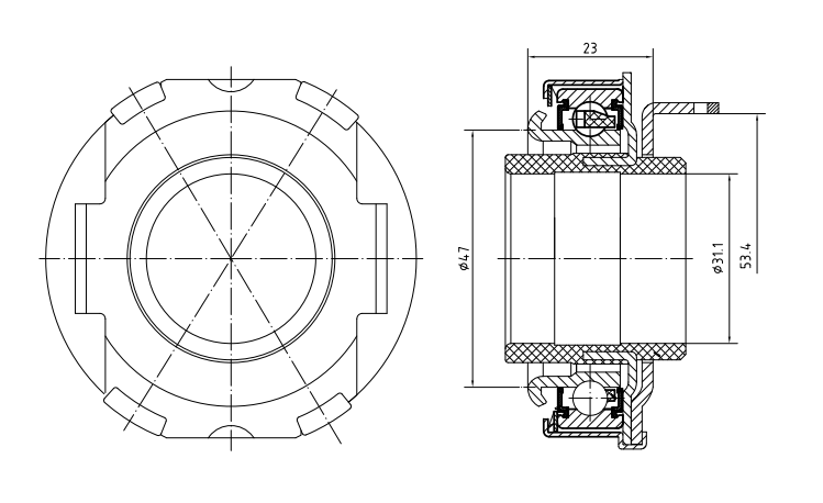 22810-PL3-005 TP bearing