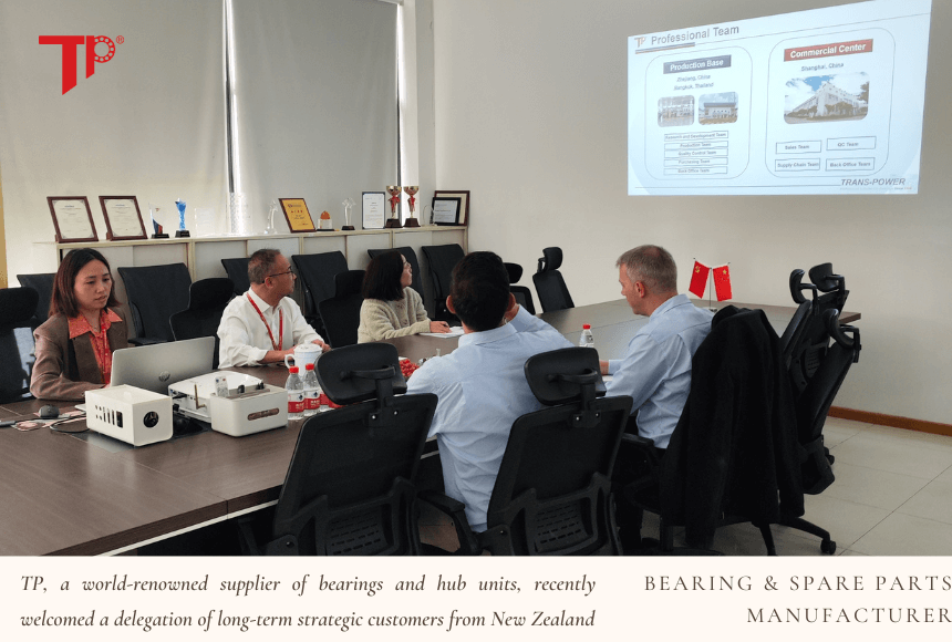 TP, a world-renowned supplier of bearings and hub units, recently welcomed a delegation of long-term strategic customers from New Zealand (1)